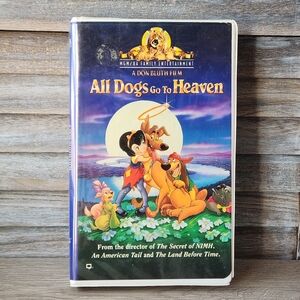 All Dogs Go To Heaven Vhs Tape Animated Movie